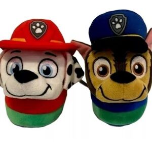 Paw Patrol Character Plush Duo Slippers BRAND NEW Toddler Sz 5/6